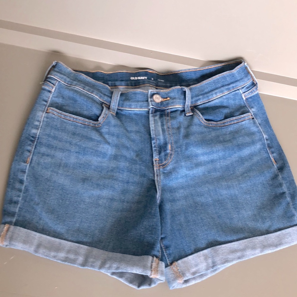 MIDI DENIM SHORTS